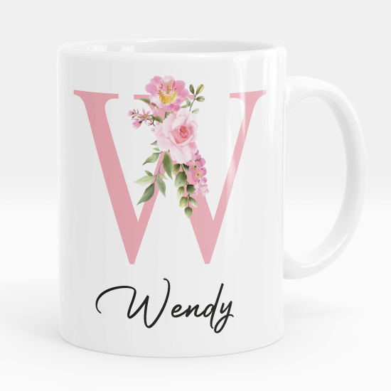 Tazza / Mug monogram personalizzata - Lettera W