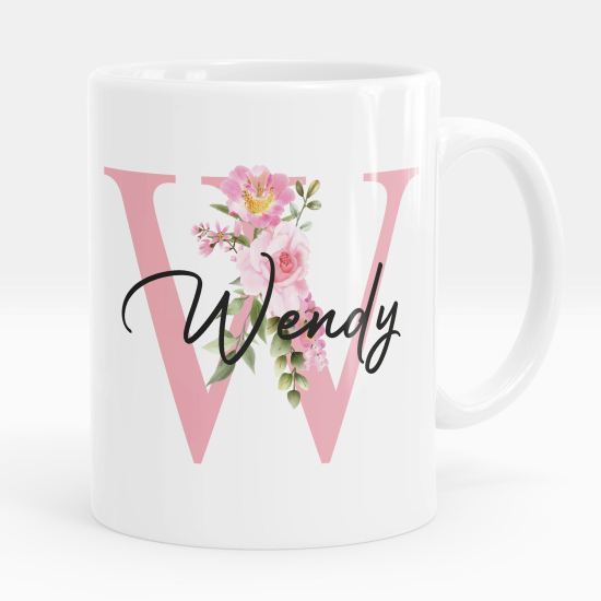 Tazza / Mug monogram personalizzata - Lettera W