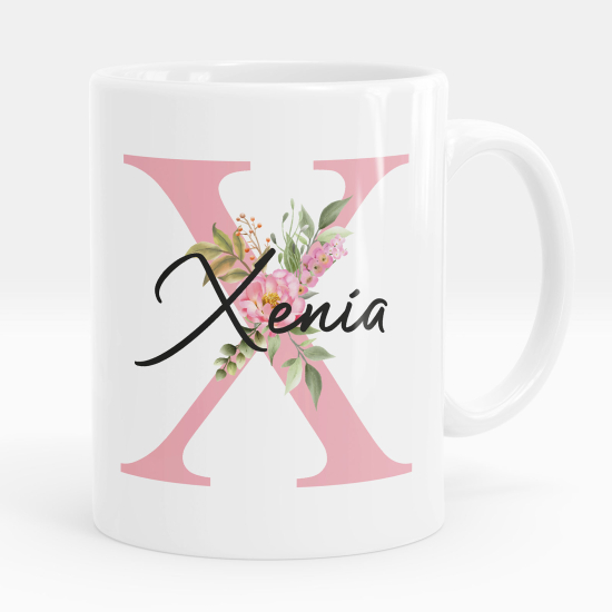 Tazza / Mug monogram personalizzata - Lettera X