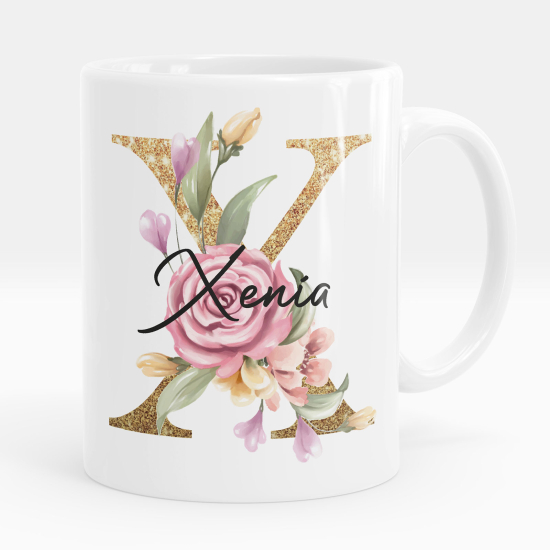 Tazza / Mug monogram personalizzata - Lettera X