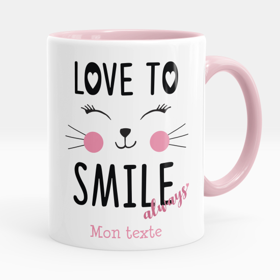 Tazza / Mug personalizzata - Amare sorridere sempre