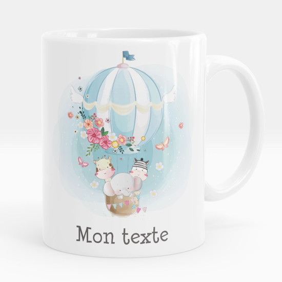 Tazza / Mug personalizzata - Animali mongolfiera