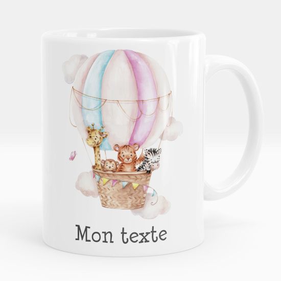 Tazza / Mug personalizzata - Animali mongolfiera