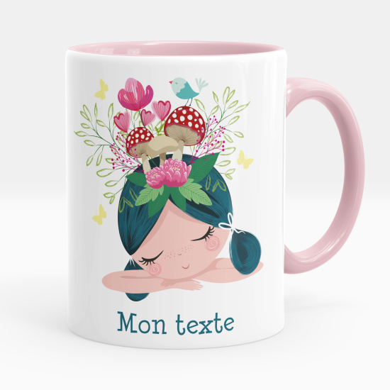 Tazza / Mug personalizzata - Bambina funghi
