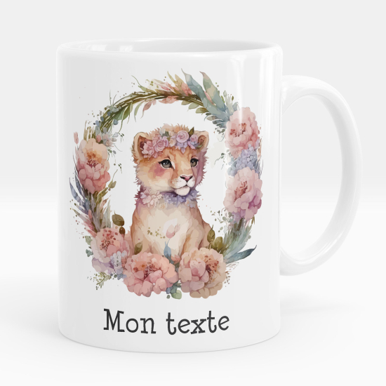 Tazza / Mug personalizzata - Chat fiori