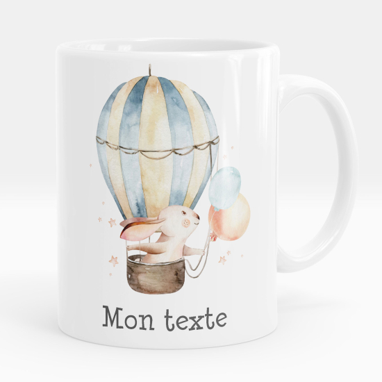 Tazza / Mug personalizzata - Coniglio mongolfiera