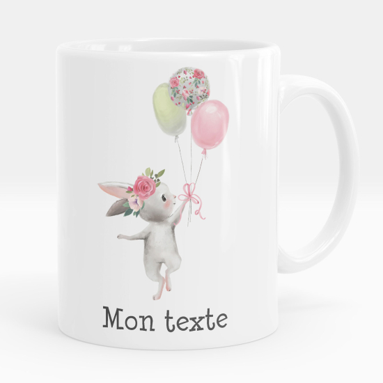 Tazza / Mug personalizzata - Coniglio palloncini