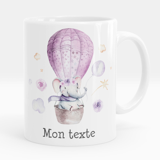 Tazza / Mug personalizzata - Elefante mongolfiera