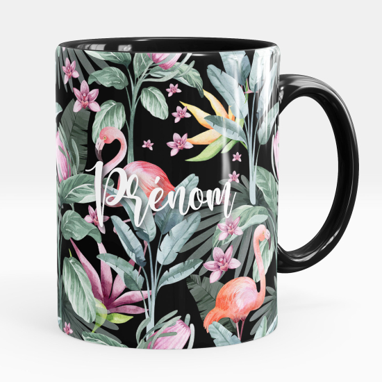Tazza / Mug personalizzata - Fenicotteri rosa fiori