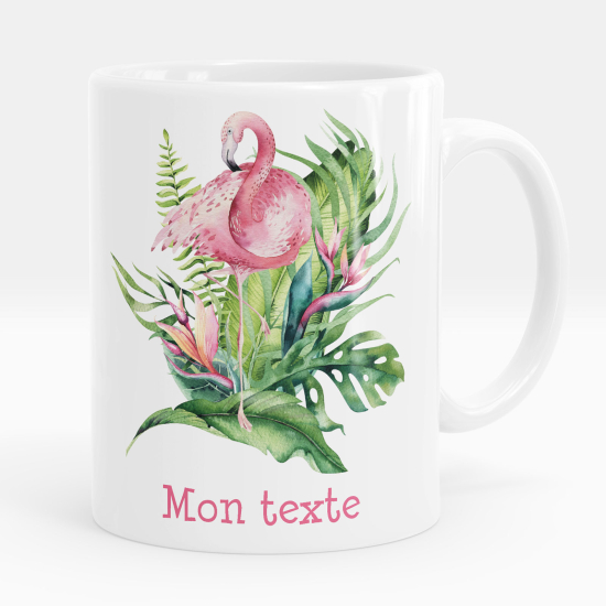 Tazza / Mug personalizzata - Fenicottero rosa tropicale