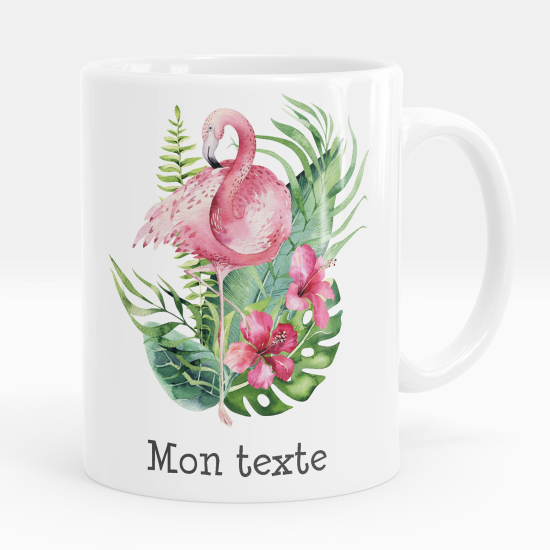 Tazza / Mug personalizzata - Fenicottero rosa tropicale