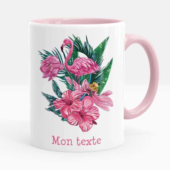 Tazza / Mug personalizzata - Fenicottero rosa tropicale