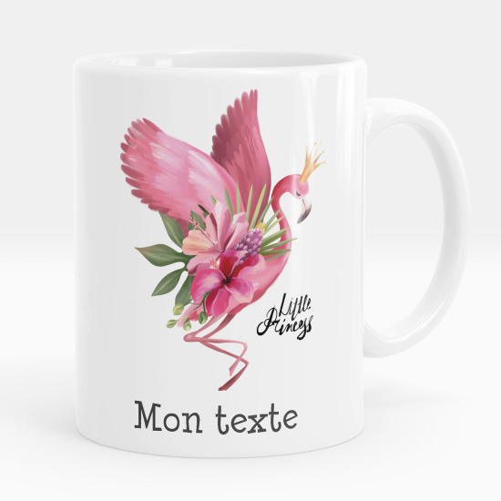 Tazza / Mug personalizzata - Fiori di fenicottero rosa
