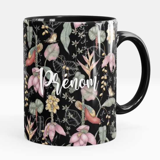 Tazza / Mug personalizzata - Fiori farfalle