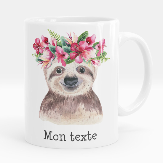 Tazza / Mug personalizzata - Fiori pigri