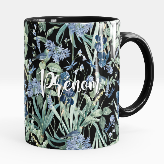 Tazza / Mug personalizzata - Fiori uccelli