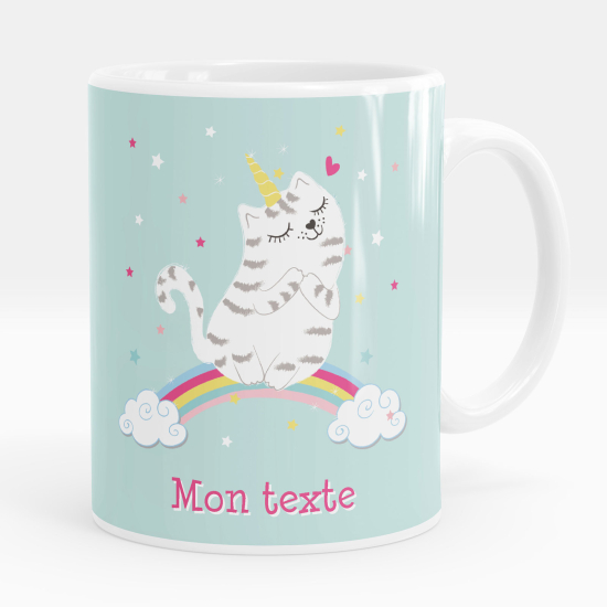 Tazza / Mug personalizzata - Gatto arcobaleno