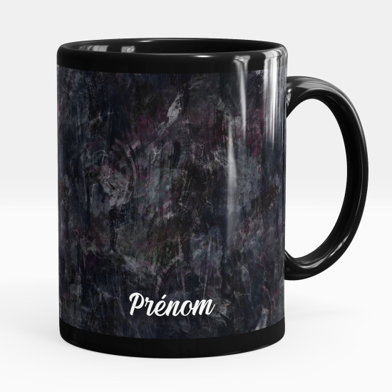 Tazza / Mug personalizzata Nero integrale - Fiori