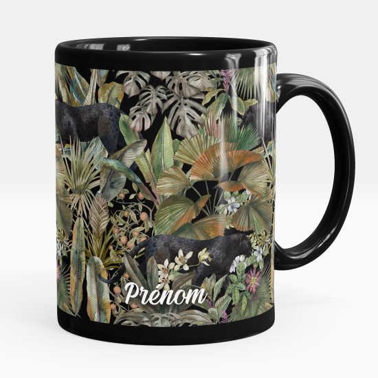 Tazza / Mug personalizzata Nero integrale - Giungla