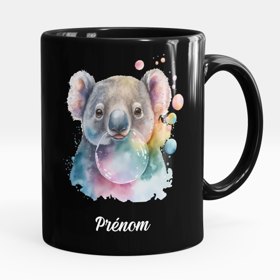 Tazza / Mug personalizzata Nero integrale - Koala