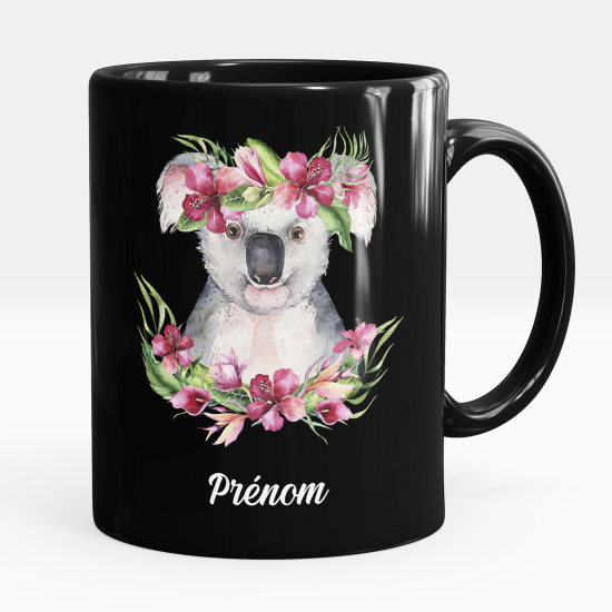 Tazza / Mug personalizzata Nero integrale - Koala