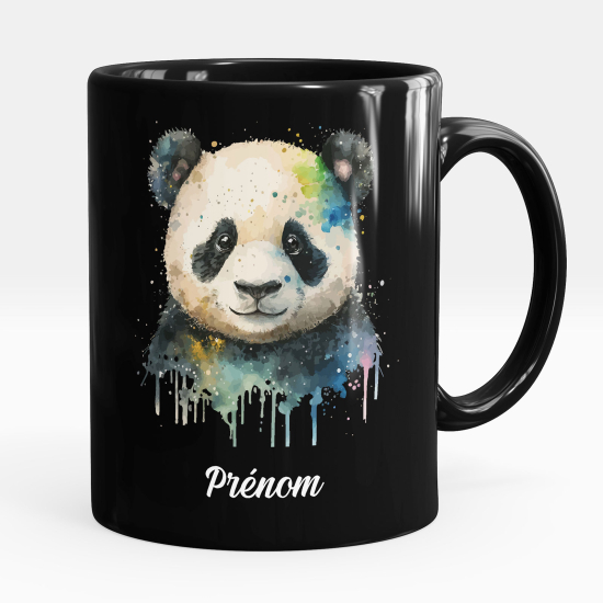 Tazza / Mug personalizzata Nero integrale - Panda