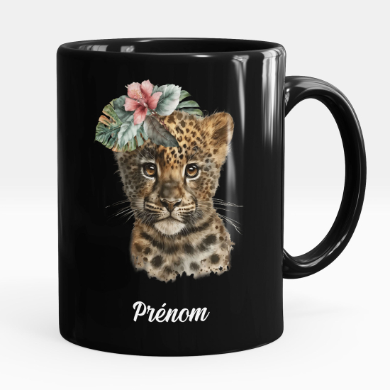 Tazza / Mug personalizzata Nero integrale - Tigre