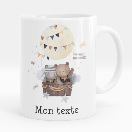 Tazza / Mug personalizzata - Orsetti mongolfiera