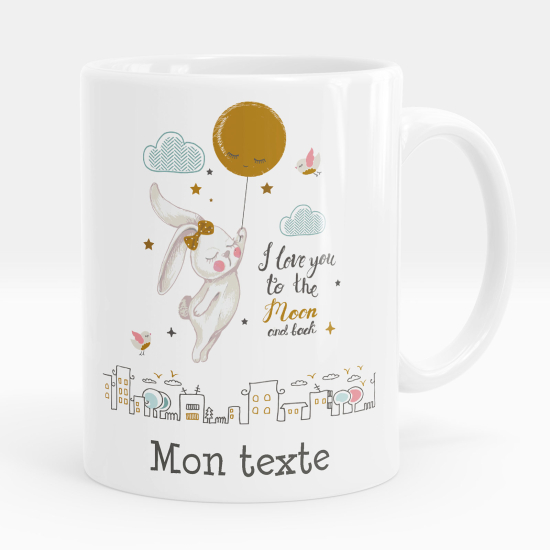 Tazza / Mug personalizzata - Palloncino di coniglio
