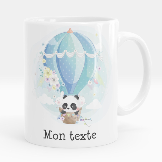 Tazza / Mug personalizzata - Panda mongolfiera