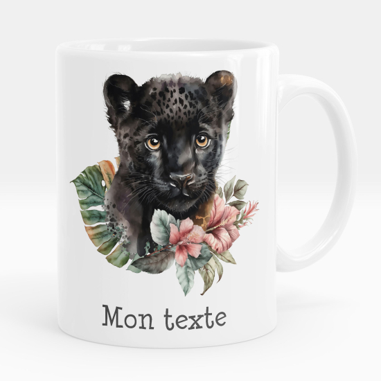 Tazza / Mug personalizzata - Pantera fiori