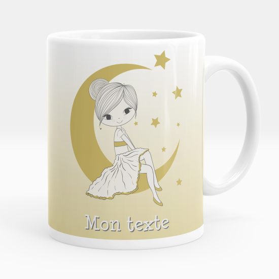 Tazza / Mug personalizzata - Ragazza luna