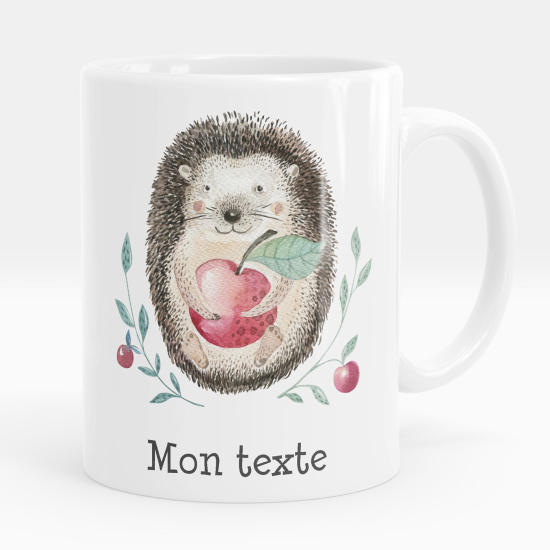 Tazza / Mug personalizzata - Riccio e frutti