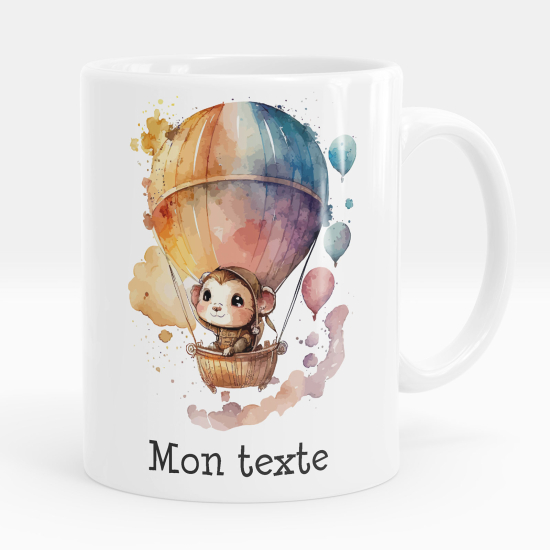 Tazza / Mug personalizzata - Scimmia mongolfiera