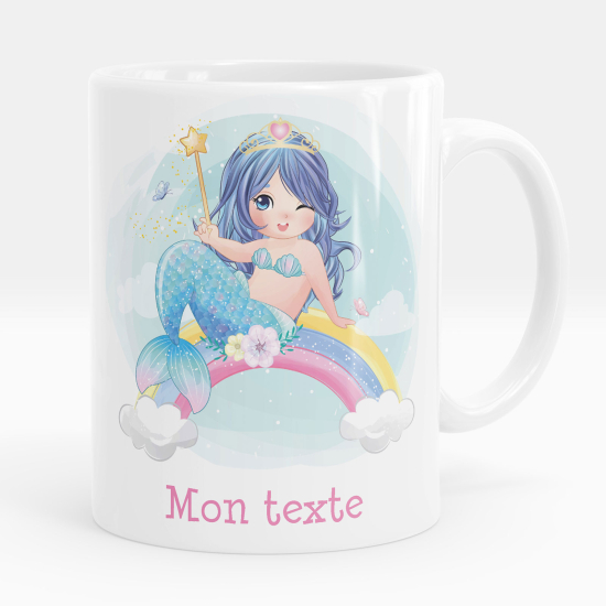 Tazza / Mug personalizzata - Sirena arcobaleno