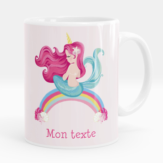 Tazza / Mug personalizzata - Sirena arcobaleno