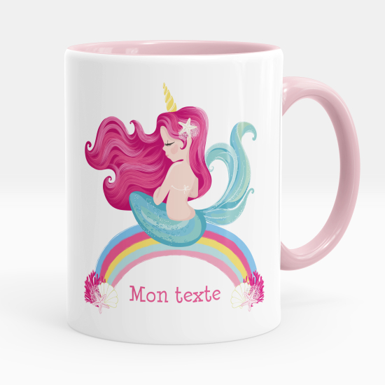 Tazza / Mug personalizzata - Sirena arcobaleno