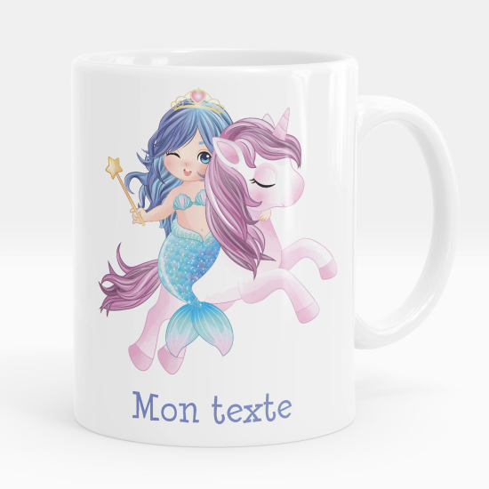 Tazza / Mug personalizzata - Sirena unicorno