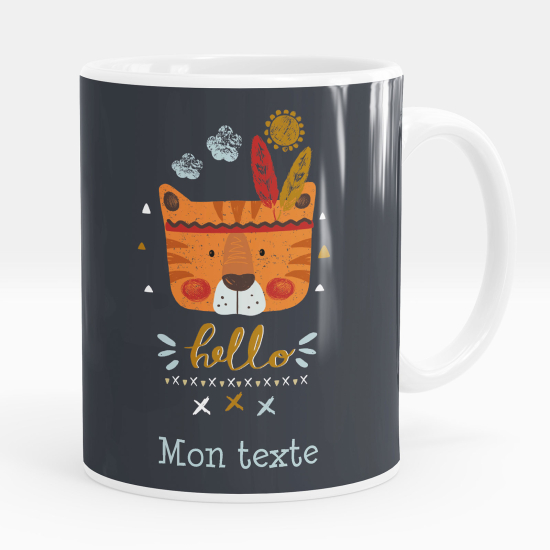 Tazza / Mug personalizzata - Tigre indiano ciao