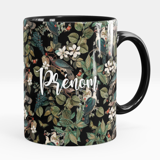 Tazza / Mug personalizzata - Uccelli fiori
