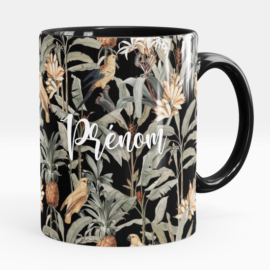 Tazza / Mug personalizzata - Uccelli fiori