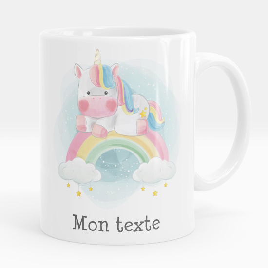 Tazza / Mug personalizzata - Unicorno arcobaleno