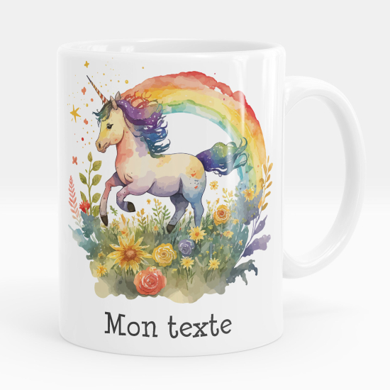 Tazza / Mug personalizzata - Unicorno arcobaleno