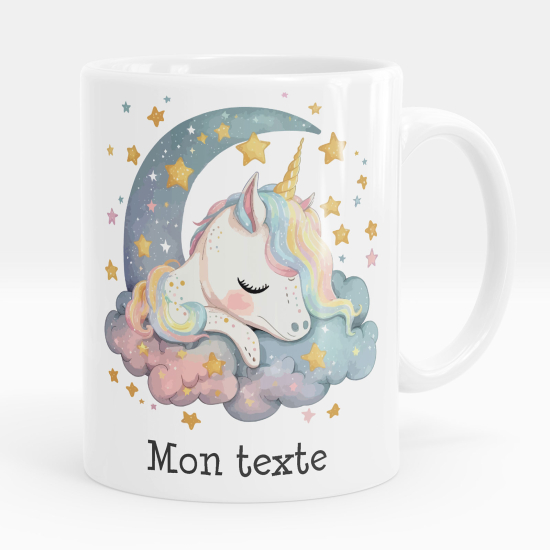 Tazza / Mug personalizzata - Unicorno luna