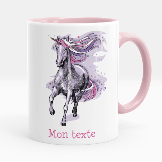 Tazza / Mug personalizzata - Unicorno viola