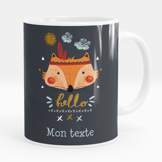 Tazza / Mug personalizzata - Volpe indiana Ciao