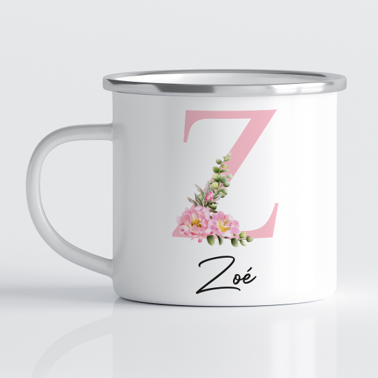 tazza smaltata monogram personalizzata - Lettera Z