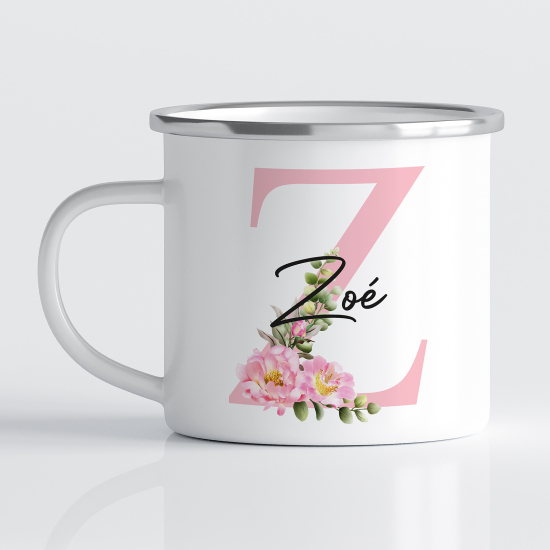 tazza smaltata monogram personalizzata - Lettera Z