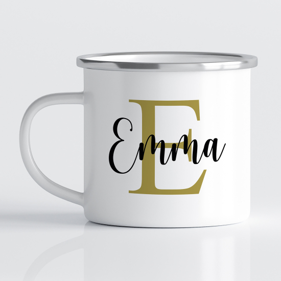 tazza smaltata personalizzata - Nome