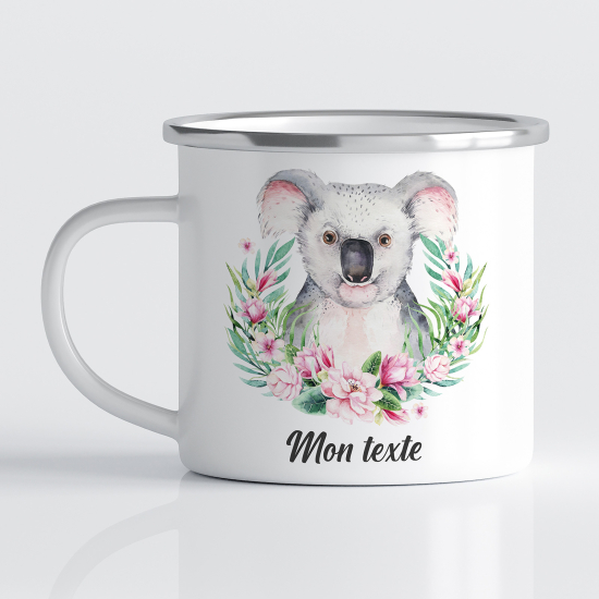 tazza smaltata personalizzata per Bambini - Koala